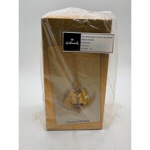 Hidden Wishes Club Exclusive Hallmark Keepsake Ornament 2004 Gold Angels